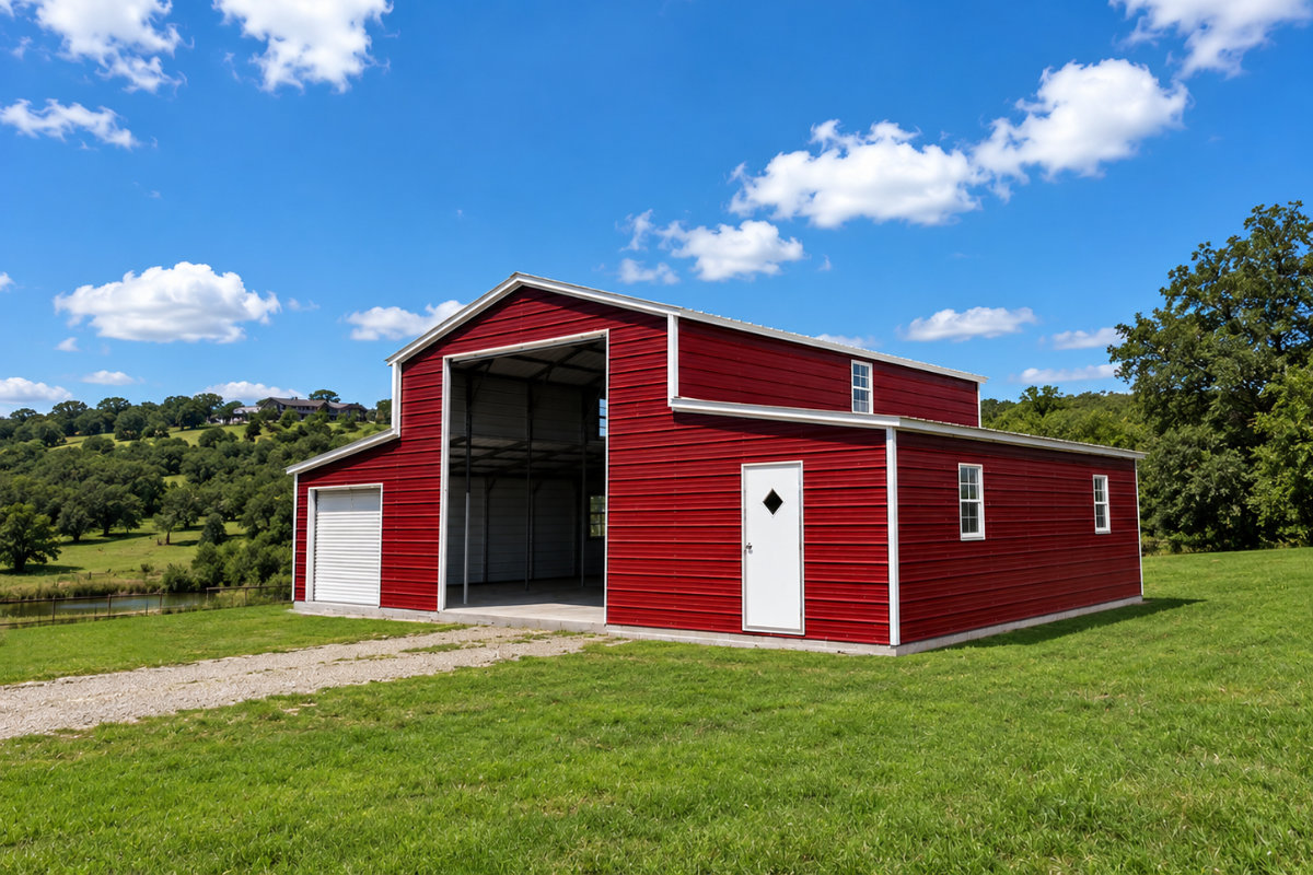 Metal shop building garage