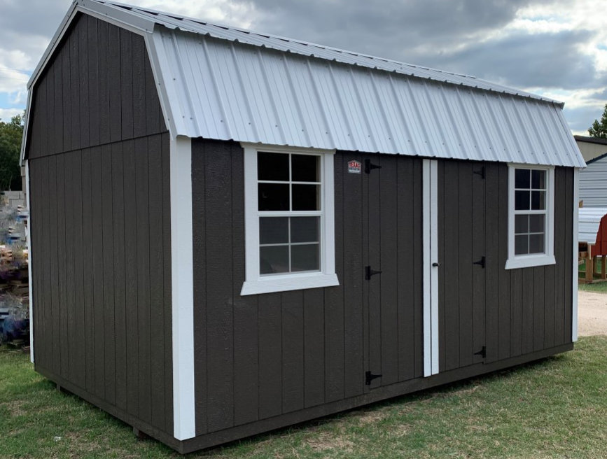 Painted Lofted Barn Shed