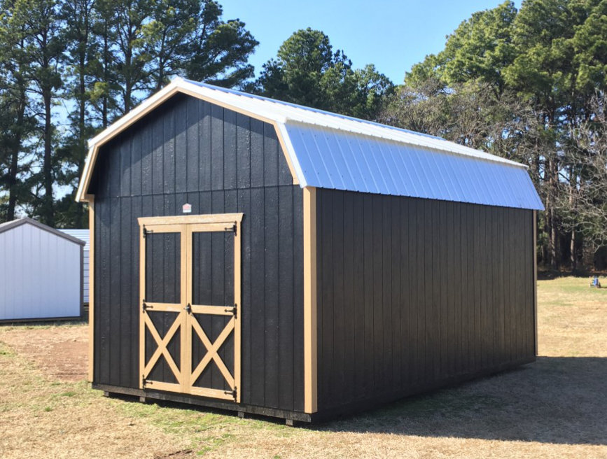 Texas Tall Painted Lofted Barn Shed