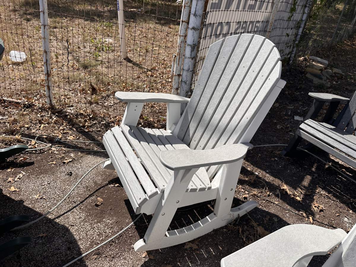Adirondack Rocker-White Main White Frame - photo 2