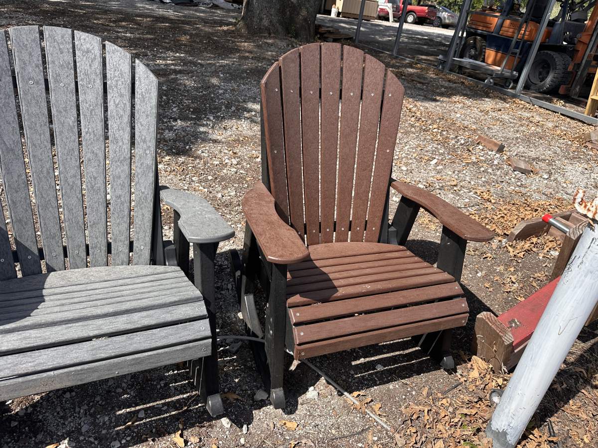 Adirondack Rocker-Cherrywood Main Black Frame - photo 1