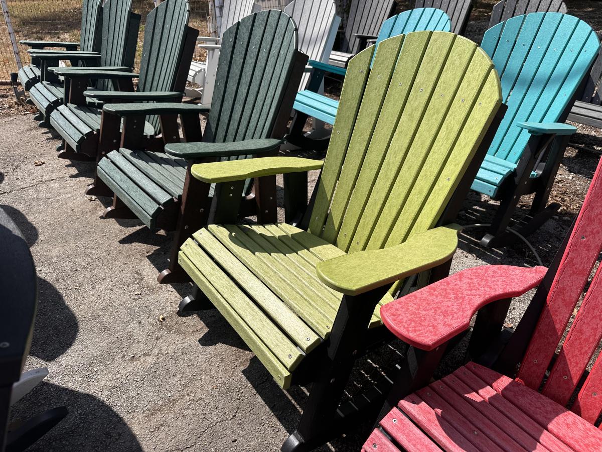 Adirondack Rocker-Lime Green Main Black Frame - photo 1