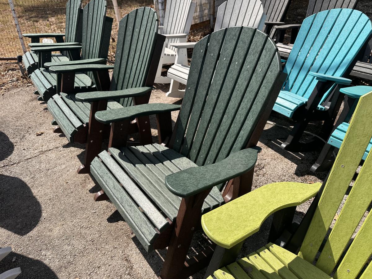 Adirondack Rocker-Turf Green Main Tudor Frame - photo 1