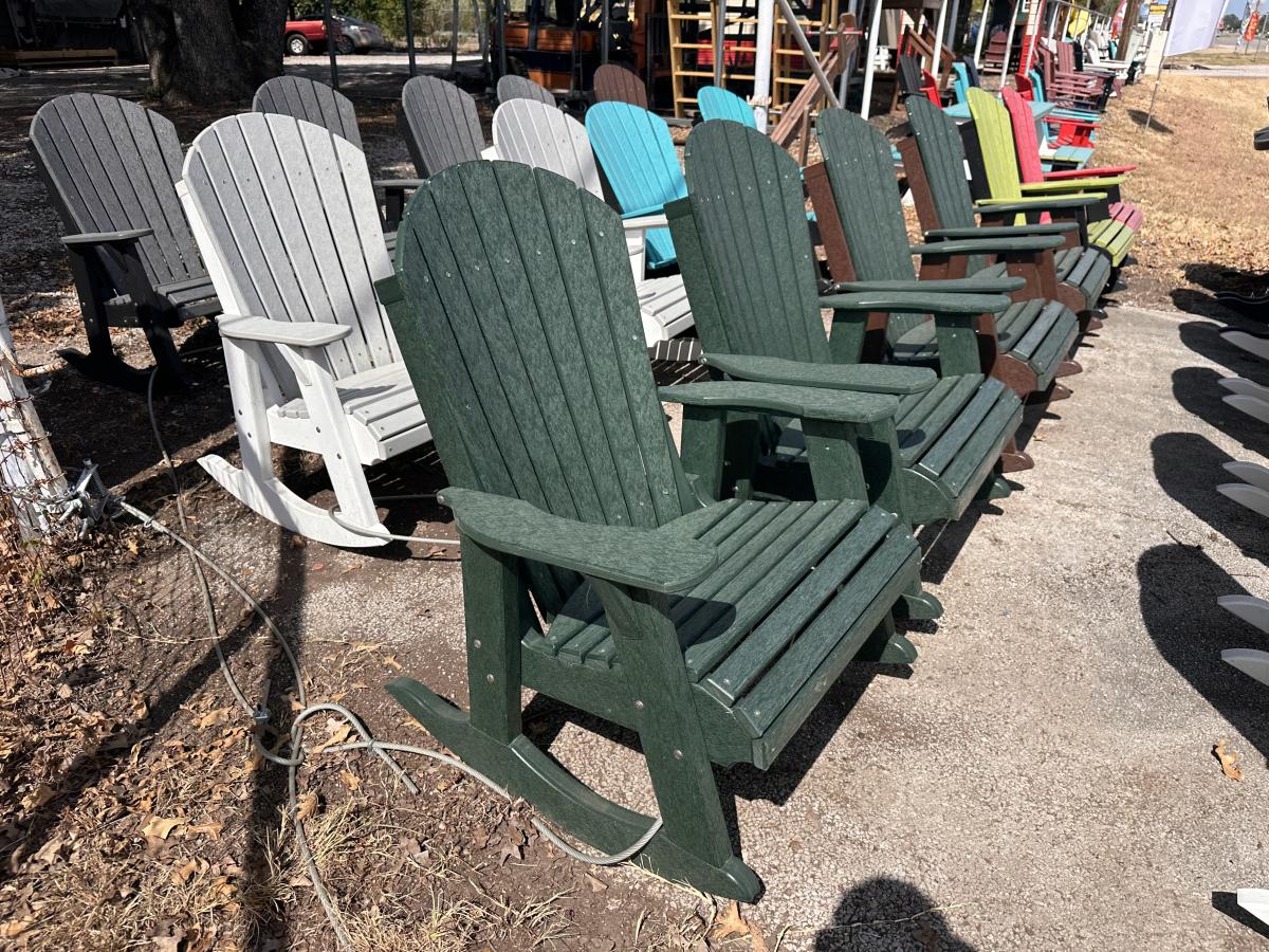 Adirondack Rocker-Turf Green Main Tudor Frame - photo 3