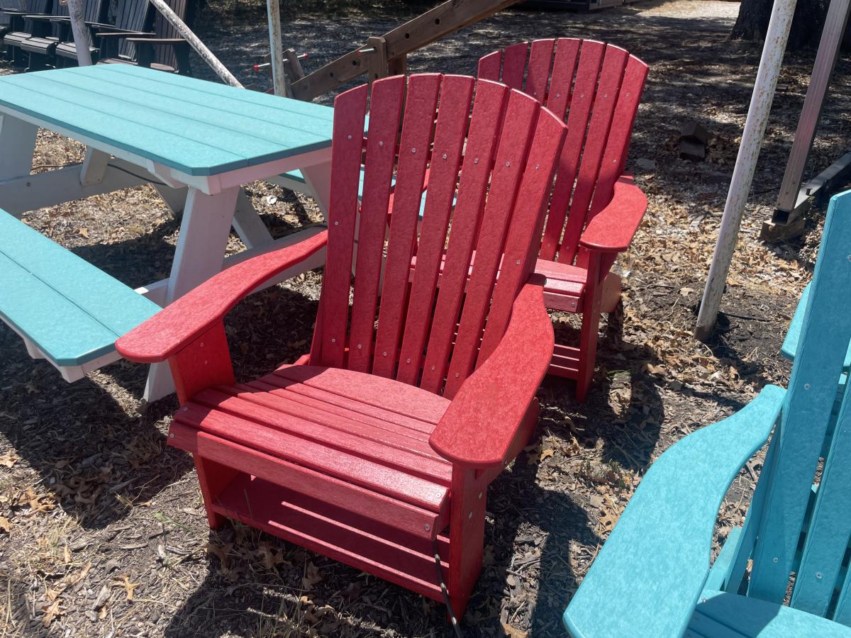Adirondack Chair Cardinal Red Main and Frame - photo 1