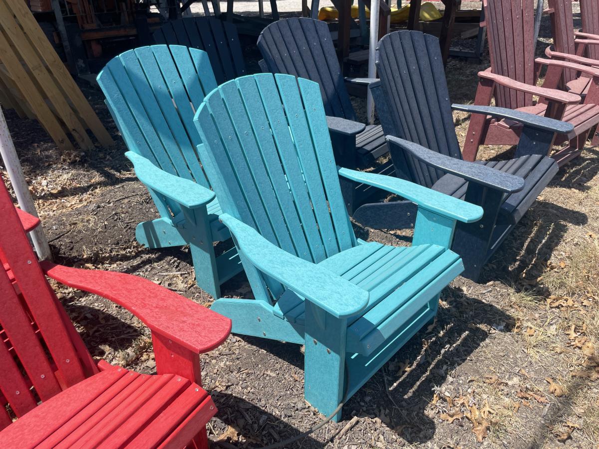 Adirondack Chair Aruba Blue Main and Frame - photo 1