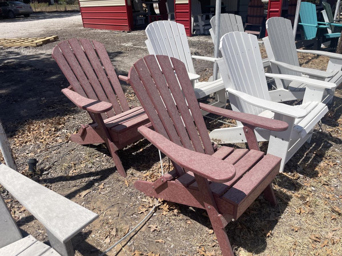 Folding Adirondack Chair With Cherrywood Main and Frame - photo 1
