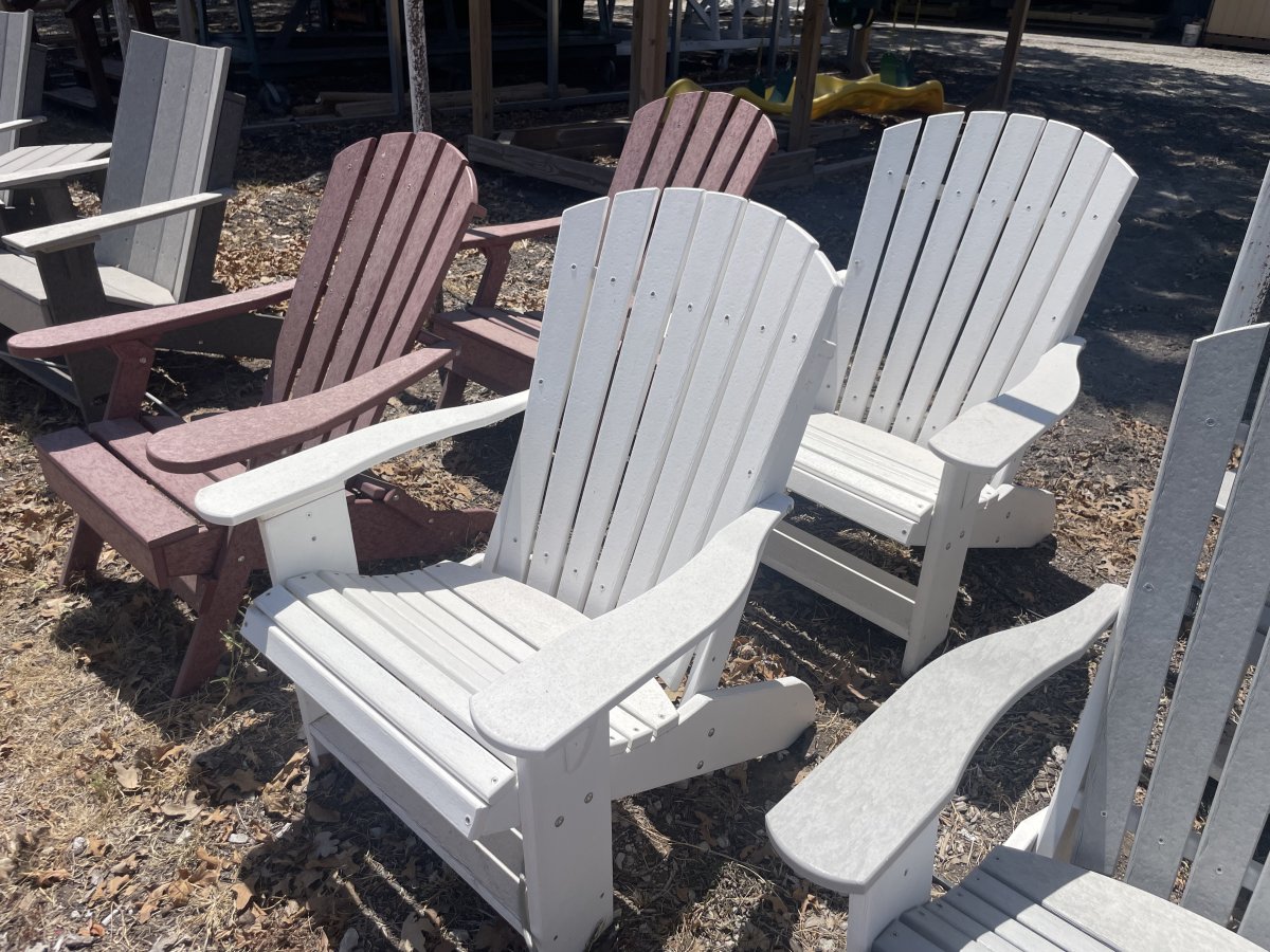 Adirondack Chair With White Main and Frame - photo 1