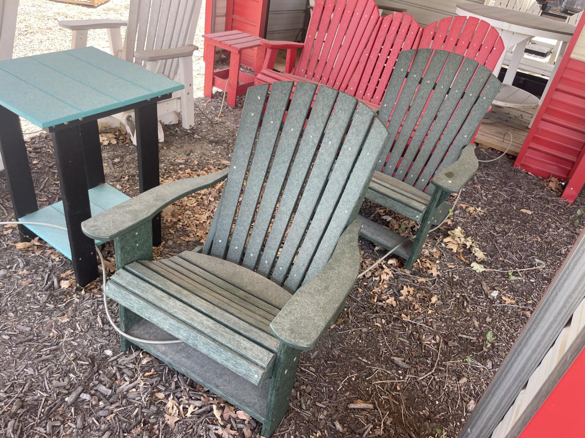 Adirondack Chair With Turf Green Main and Frame - photo 1