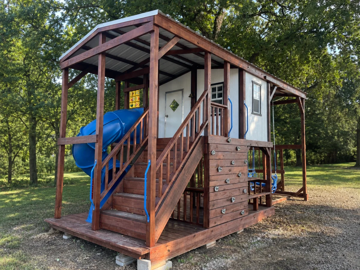 10x25 Playhouse with Stairs - photo 1